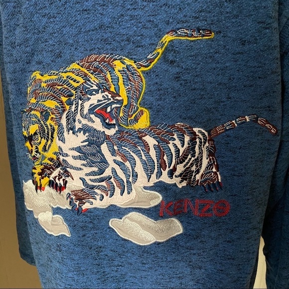 KENZO Men's sz S Embroidered Tiger Zip Up HOODIE - Picture 12 of 15